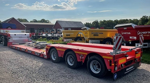 Kässbohrer Maskintrailer trombon 3-axlig hydraulisk styrning 2 of 20