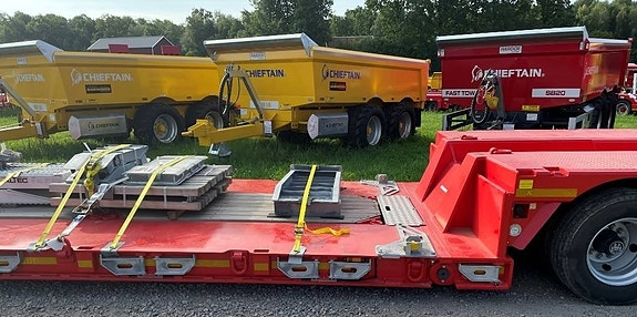 Kässbohrer Maskintrailer trombon 3-axlig hydraulisk styrning 15 of 20