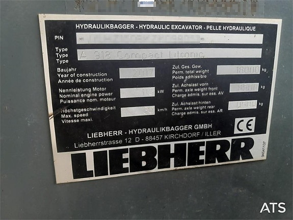 Hjulgrävare Liebherr A 918 Compact Litronic (989,000:- ex mo 20 of 24