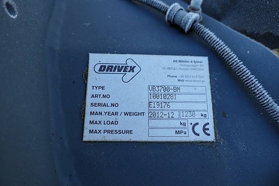 Drivex Vikbart snöblad Typ:UB3700-BM 4 of 4