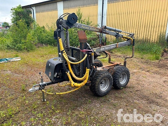 Nokka Forest Pro Plus 1042  Skogsvagn med kran för ATV...