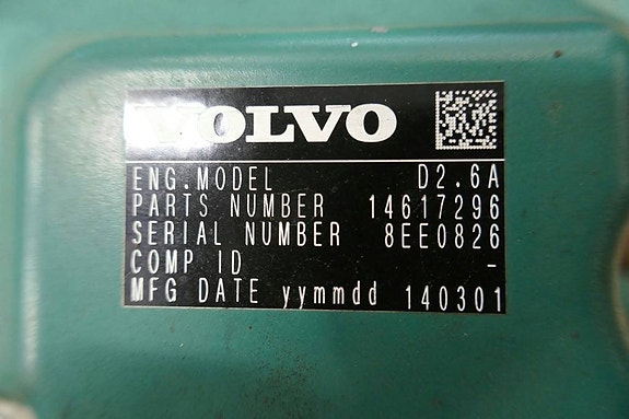 Volvo ECR58 Motor komplett D2.6A - VOE14617296 5 of 6