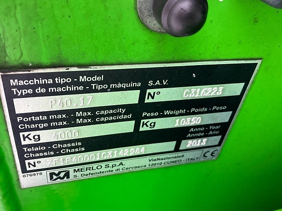 Merlo P40.17 ENDAST RESERVDELAR / ONLY FOR SPAREPARTS 3 of 3