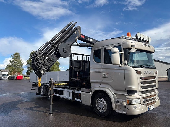 Scania R410 Kranbil Med Flak stor kran EPTO kran 7 of 12