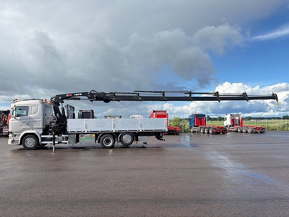 Scania R410 Kranbil Med Flak stor kran EPTO kran 8 of 12