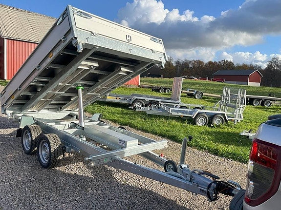 Henra Plattformstrailer 3-vägstipp 3,5 ton hydraulisk 4 of 16
