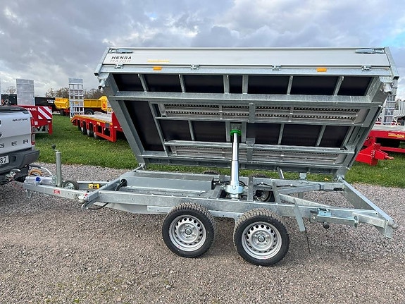 Henra Plattformstrailer 3-vägstipp 3,5 ton hydraulisk 2 of 16