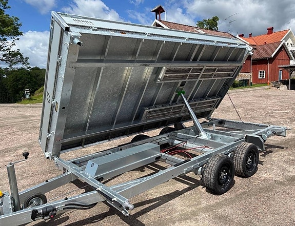 Henra Plattformstrailer 3-vägstipp 3,5 ton hydraulisk 16 of 16