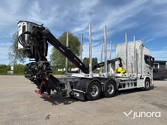 Timmerbil med kran - Scania, R660B6X4NB 6 of 30