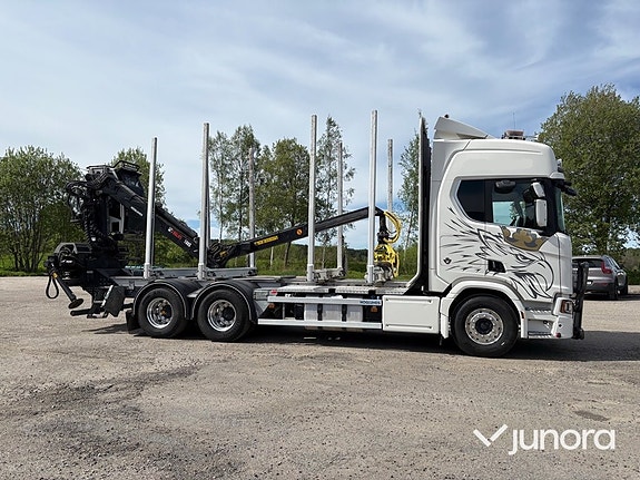 Timmerbil med kran - Scania, R660B6X4NB 5 of 30