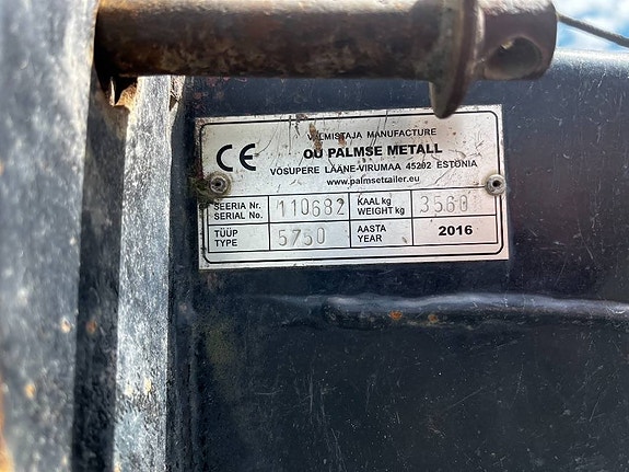 Palmse Trailer Maskintrailer 19ton 7 of 7