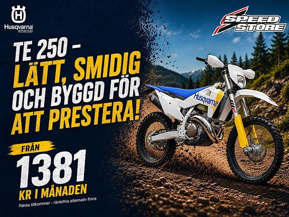 Husqvarna TE 250 | Från 1 381 kr i månaden!