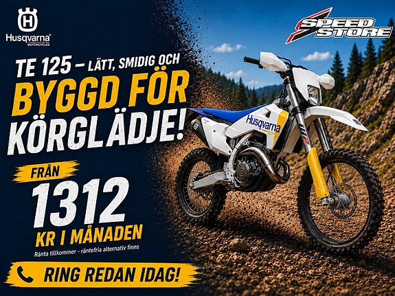 Husqvarna TE 125 | Från 1 312 kr i månaden!