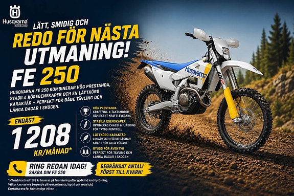 Husqvarna FE 250 | Från 1208 kr i månaden!