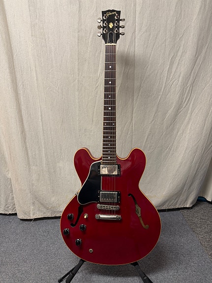 Gibson ES-335 Dot cherry red 1985 vänsterhänt