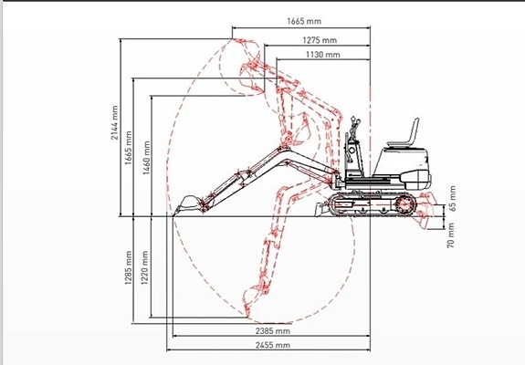 Minigrävmaskin 800kg 5 of 6