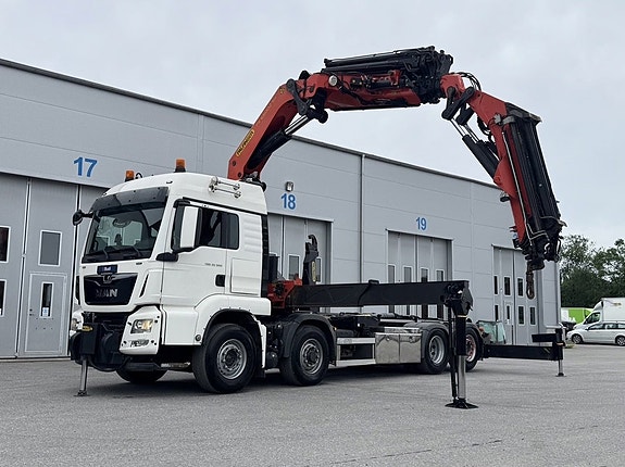 Kranväxlare MAN TGS 35.500 8X4H-6 BL |Nymotor|Palfinger |Jib