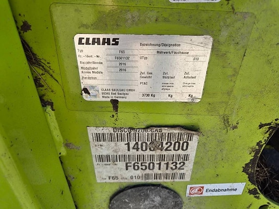 CLAAS Disco 9200 C AS 5 of 5