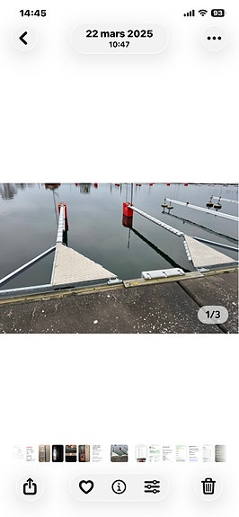 Lundåkrahamnen - Båtplats Lundåkrahamnen brygga B plats 16 bredd 2.90 säljes/uthyres 2 of 2