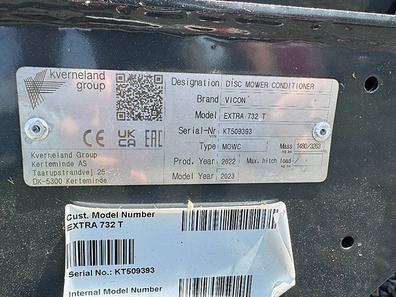 Vicon EXTRA 732T 16 of 16