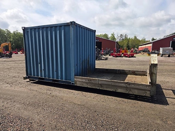 Container på ram med flak 6m 5 of 6