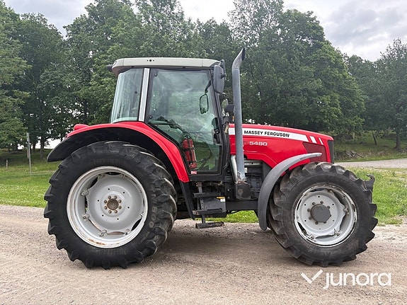 Traktor - Massey Ferguson 5480 med dubbelmontage 6 of 30