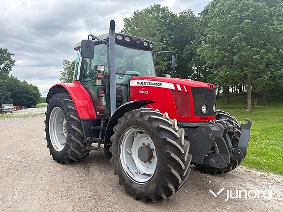 Traktor - Massey Ferguson 5480 med dubbelmontage 7 of 30