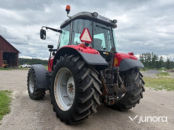Traktor - Massey Ferguson 5480 med dubbelmontage 3 of 30