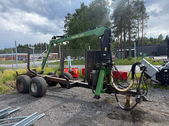 Traktorvagn PALMS 520 med kran, Nygenomgången