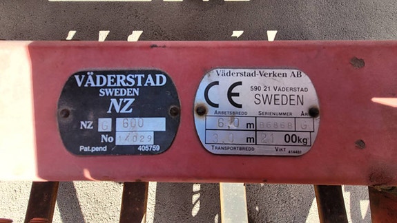 Harv Väderstad NZG 600 9 of 9
