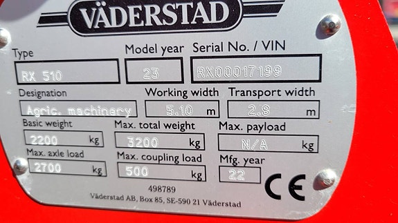 Väderstad Ringvält Rollex 510 10 of 10