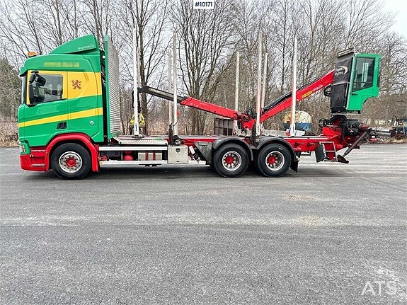 Scania R650 Timmerbil med kran (649,000:- ex moms) 3 of 24