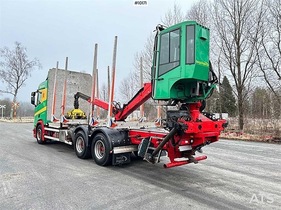 Scania R650 Timmerbil med kran (649,000:- ex moms) 4 of 24