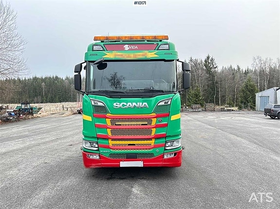 Scania R650 Timmerbil med kran (649,000:- ex moms) 7 of 24