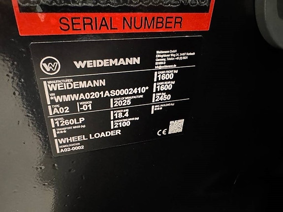 Weidemann 1260 LP 14 of 15