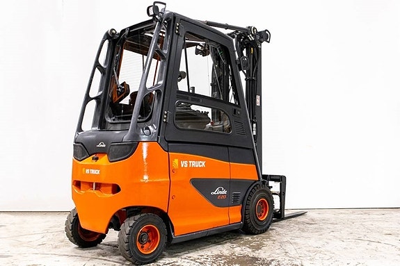 Linde E 20, motviktstruck med hög lyfthöjd. Batteri 2023 3 of 7