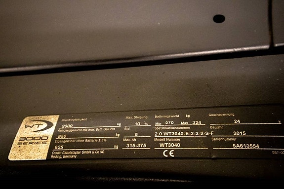 Crown WT3040E, smidig låglyftare med 6 månaders garanti 11 of 11