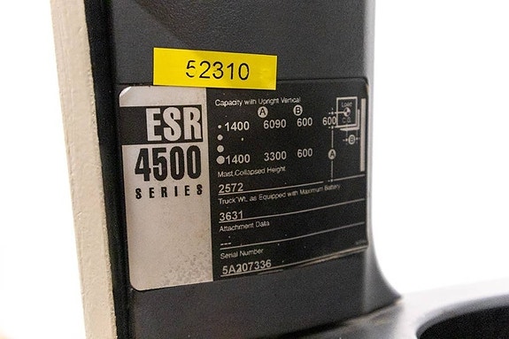 Crown ESR 4500, Begagnad skjutstativtruck med sidoföring 11 of 11