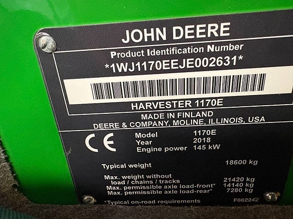 John Deere 1170 E 9 of 24