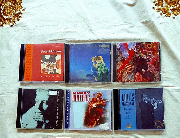 CD-skivor blues/jazz/rock – 6 st