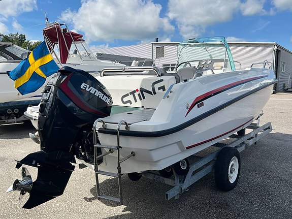 Sting 610 S -2018 | Evinrude 115hk | 83h | 1 ägare, Nyservad 3 of 5