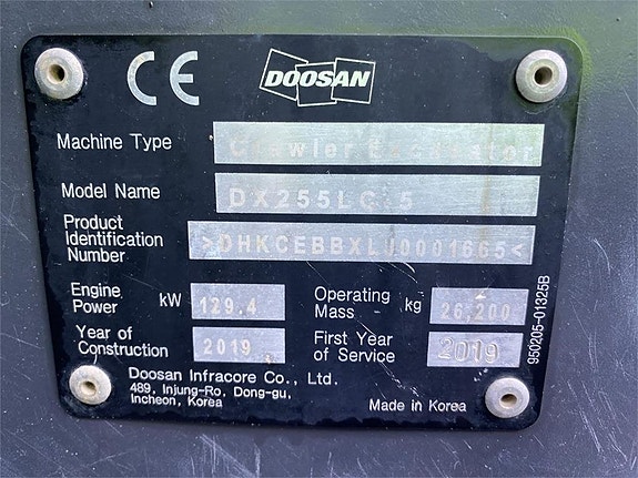 Doosan DX255LC-5 10 of 10