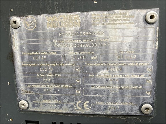 Neuson ET145 12 of 12