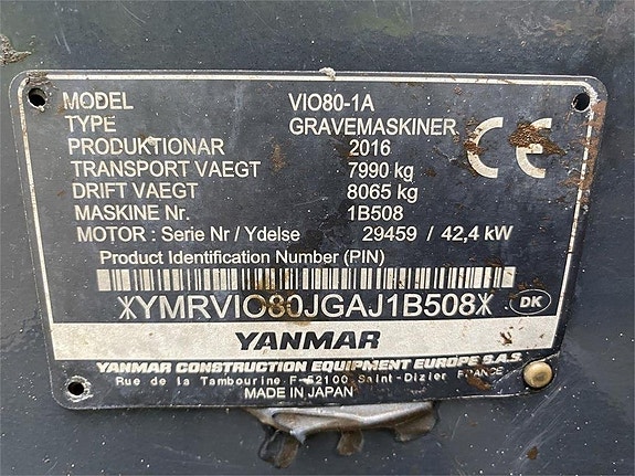 Yanmar VIO80-1A 10 of 10