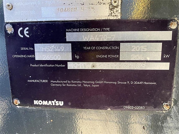 Komatsu WA470-7 12 of 12