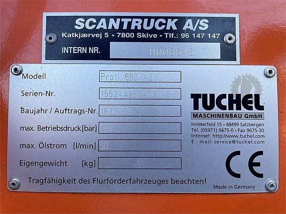 Tuchel FEJEMASKINE, TUCHEL PROFI 660 7 of 7