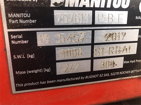 Manitou BALLETANG, PBE1000 5 of 6