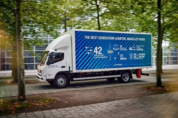 Fuso eCanter el lastbil 8,55 ton transportskåp 13 of 16