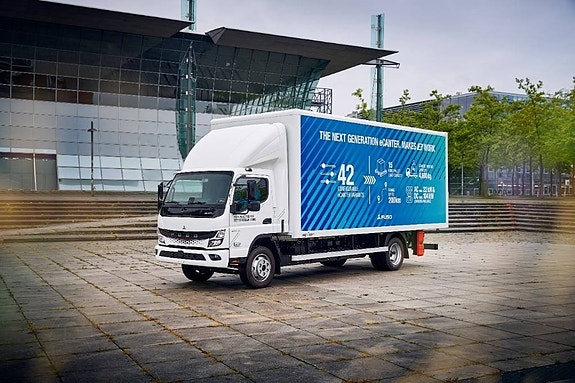Fuso eCanter el lastbil 8,55 ton transportskåp 3 of 16