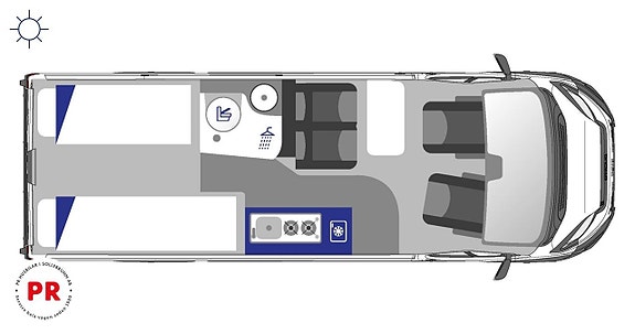 Westfalia Columbus 640 E 2,2 l Multijet3 132 kW/ 180 HP Automatic MAXI CHASSI 4250K 15 of 15
